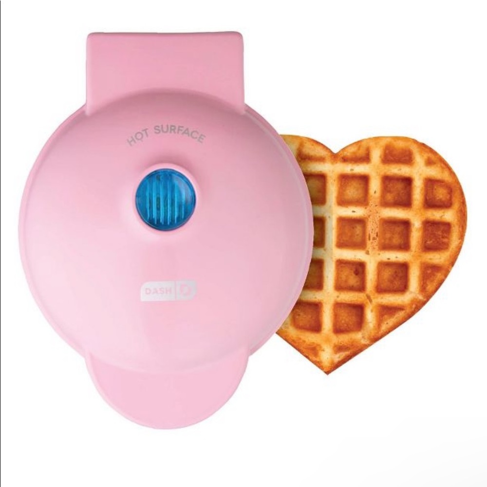 [DASH] (Pink) Heart shaped Mini Waffle Maker
